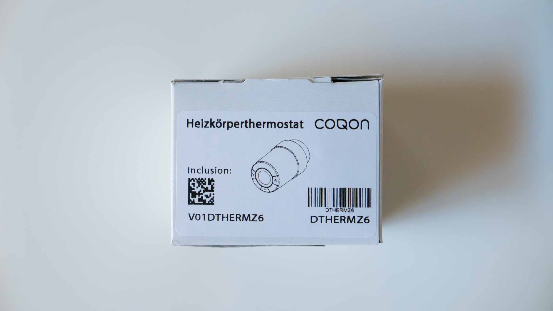 COQON-Heizkörperthermostat-Verpackung