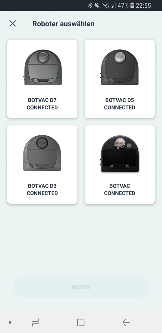 Neato Botvac D7 App Roboter hinzufügen 02