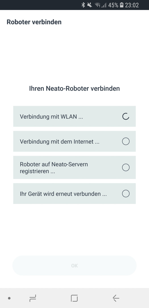 Neato Botvac D7 App Roboter hinzufügen 12