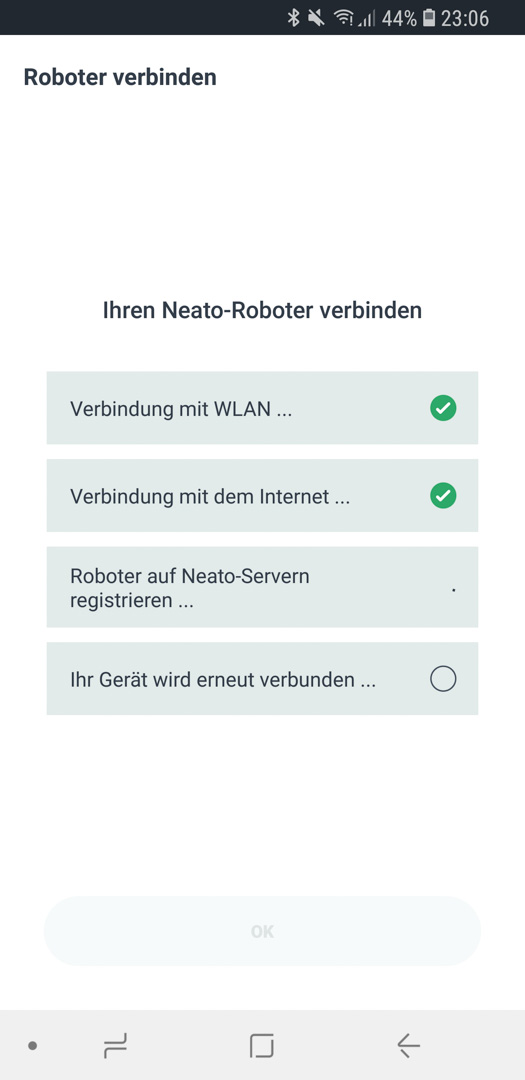 Neato Botvac D7 App Roboter hinzufügen 14