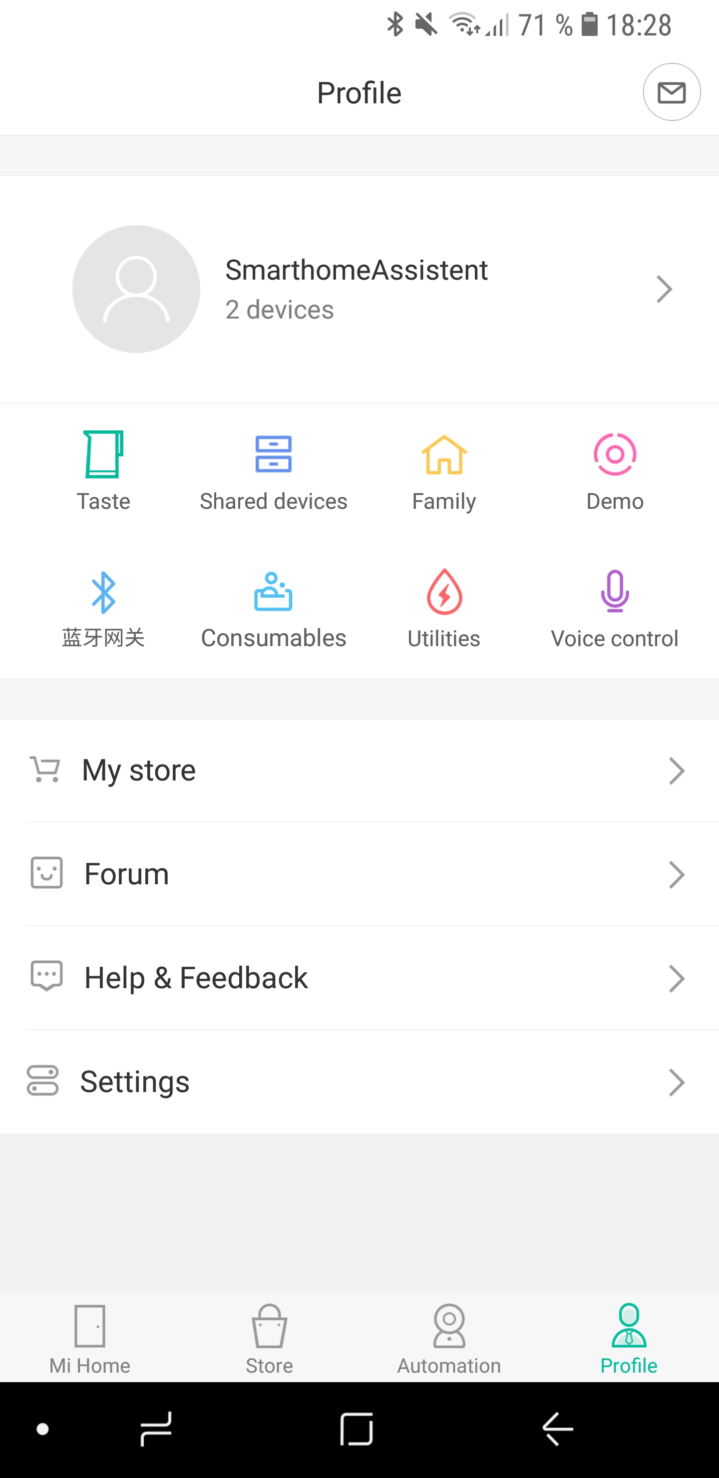 Xiaomi Mi App Server auswählen 1