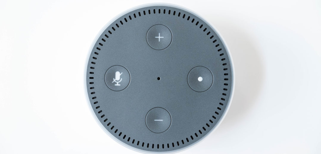 Amazon Echo Dot 2 weiß oben