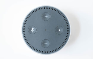 Amazon Echo Dot 2 weiß oben