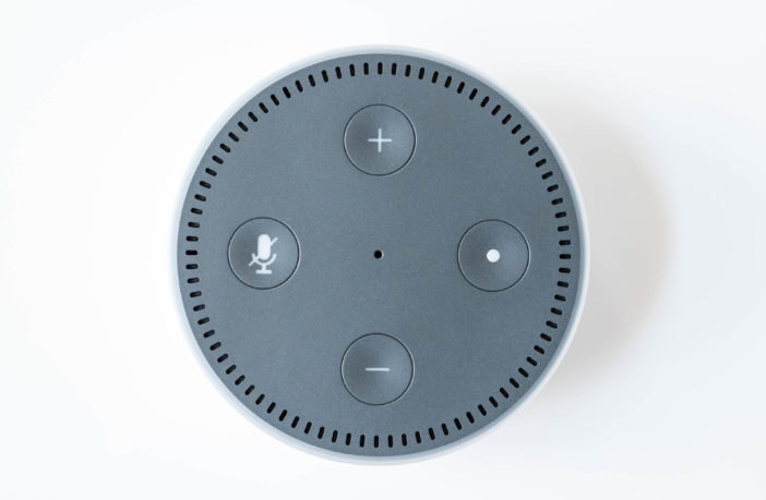 Amazon Echo Dot 2 weiß oben