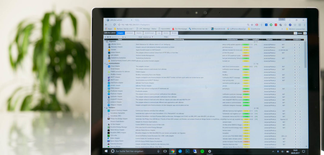 Adapter in ioBroker installieren