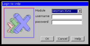 Remote Desktop Verbindung Raspberry Pi Loginfenster