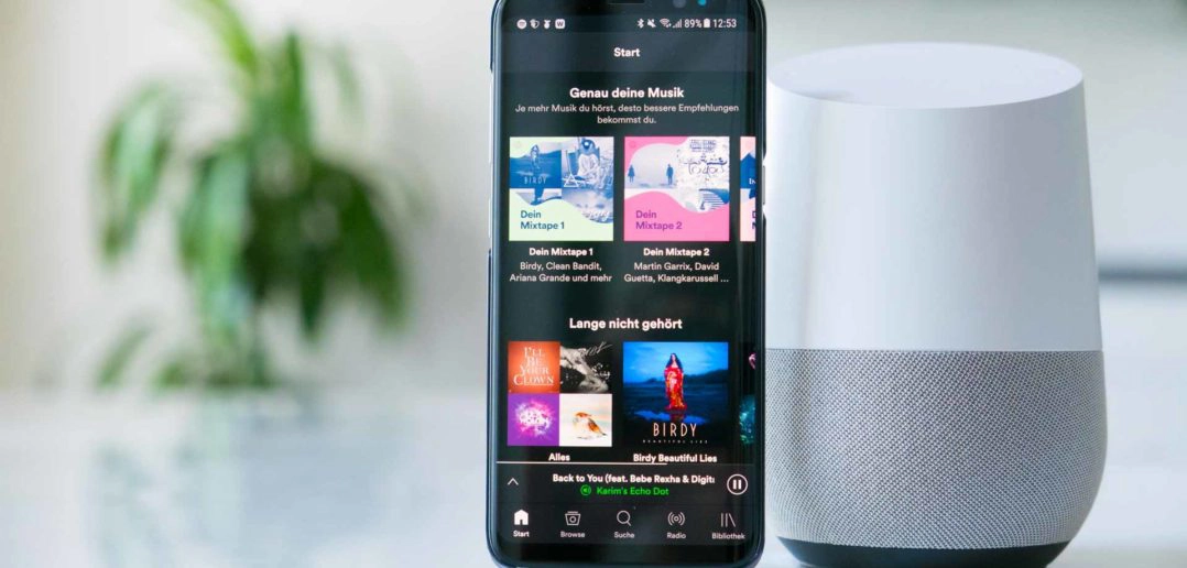 Spotify mit dem Google Home hören