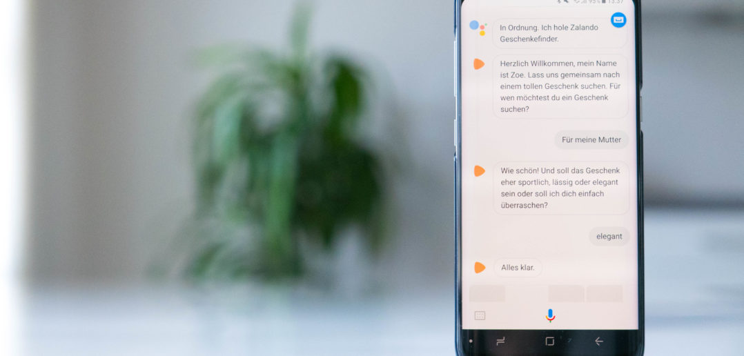 Zalando Geschenkefinder mit dem Google Assistant