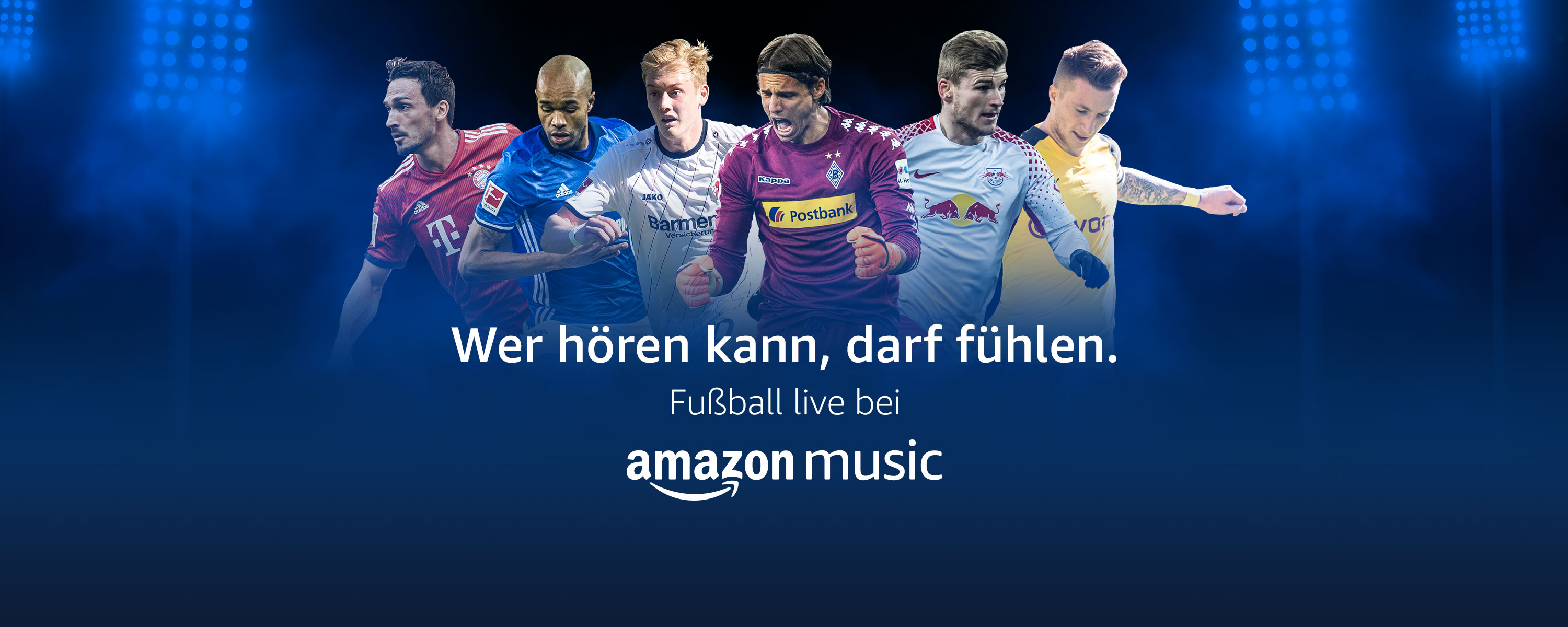 Zum Saisonstart 2018/ 2019 Audio-Inhalte der Bundesliga, UEFA Champions League und des DFB-Pokals für Amazon Prime-Mitglieder ohne Zusatzkosten!