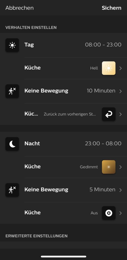 Bewegungsmelder letzter Zustand