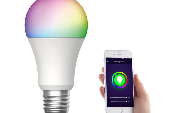 Luminea Home Control WiFi-Lampen Alexa