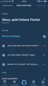 Alexa Routine - Antworten verändern