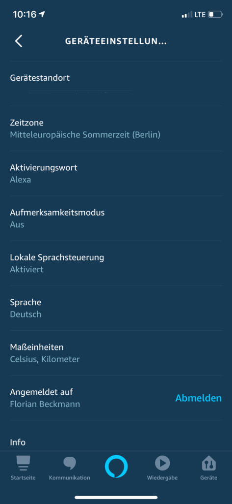 Alexa lokale Sprachsteuerung
