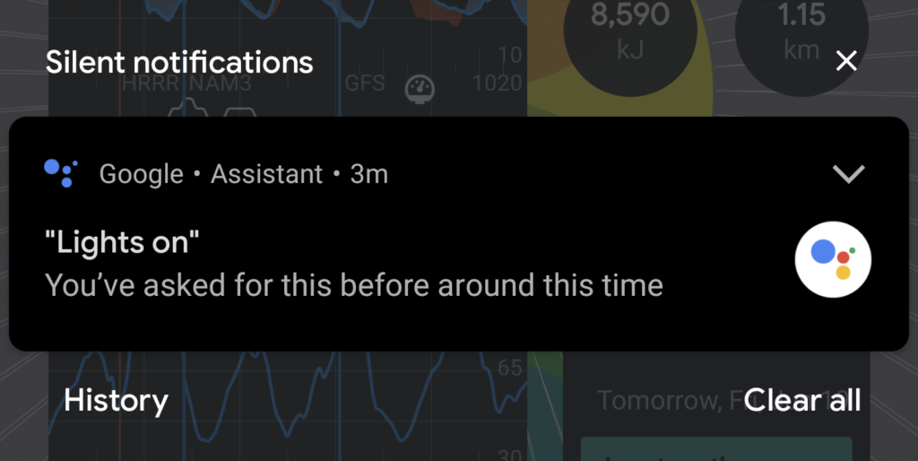 Tageszeitabhängige Vorschläge des Google Assistant