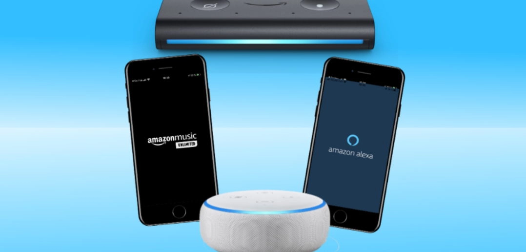 Echo Auto, Echo Dot, Alexa App, Amazon Music App