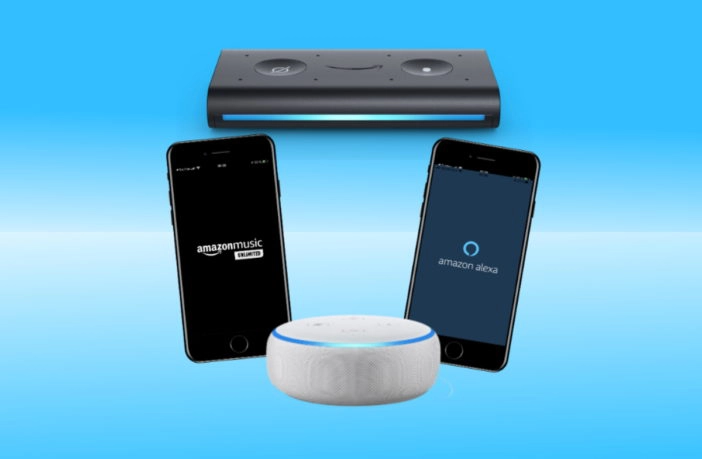 Echo Auto, Echo Dot, Alexa App, Amazon Music App