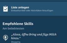 Alexa neue App Ansicht Vorschläge