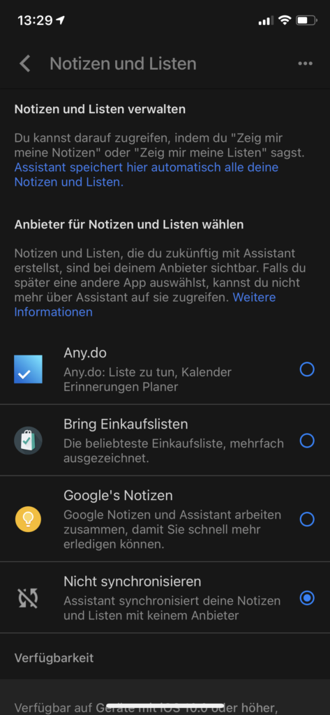 Google Assistant Listen