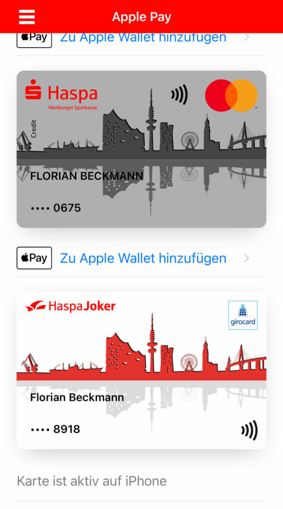 Apple Pay Sparkasse