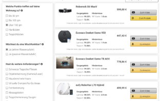 Saugroboter im Vergleich - Saugroboter Finder