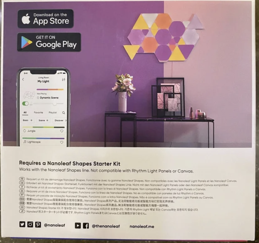 Nanoleaf Shapes Triangles