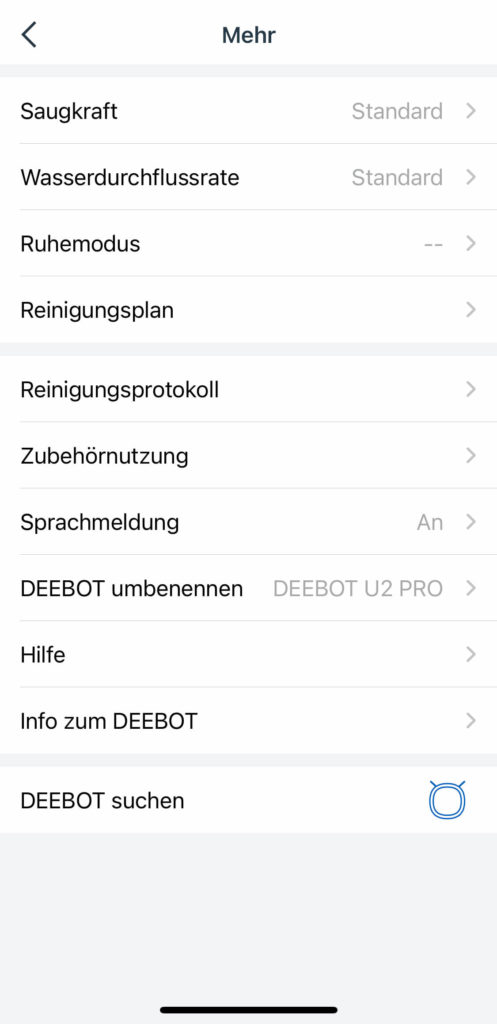 Deebot U2 Pro App