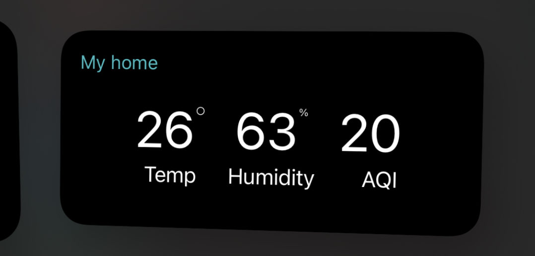 Xiaomi Home iOS Widget