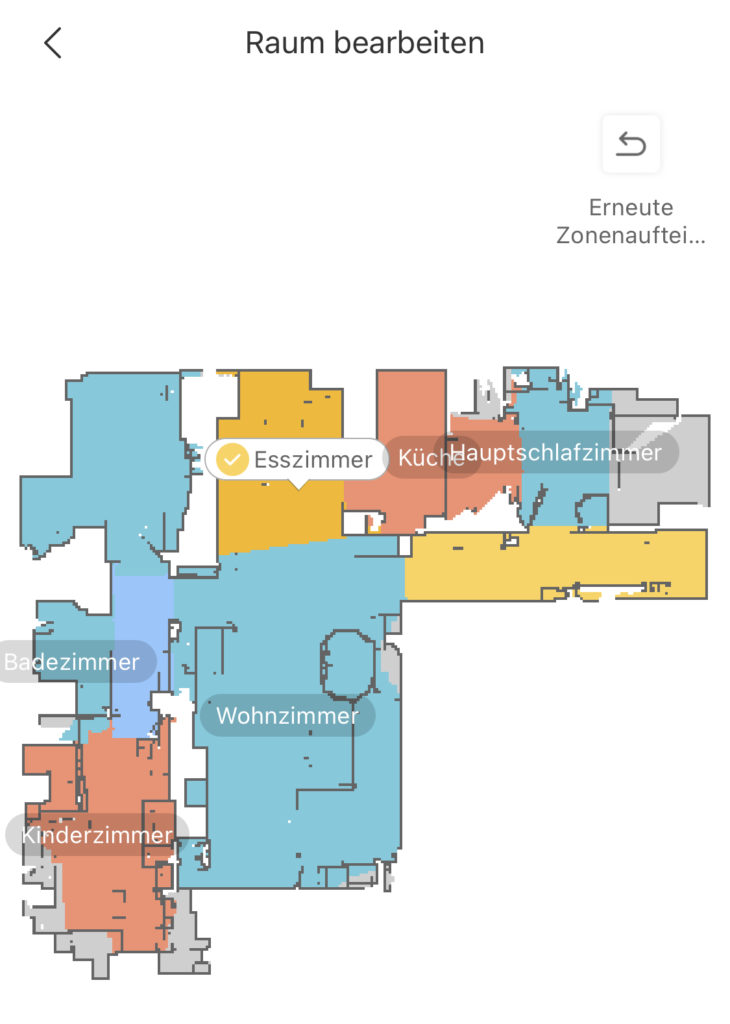 Roborock App Raumnamen
