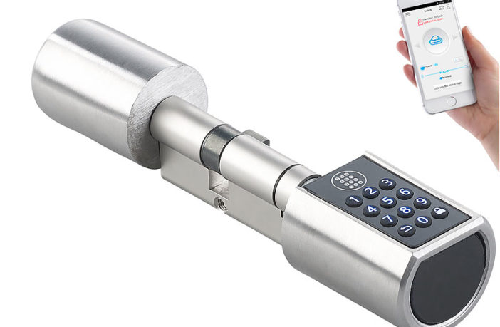 VisorTech Codeschloss: Elektronischer Tür-Schließzylinder mit Zahlencode