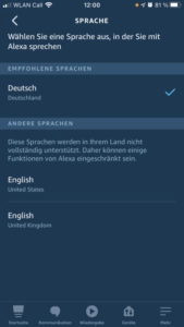 Alexa mehrsprachig Echo Show 3 Sprachen