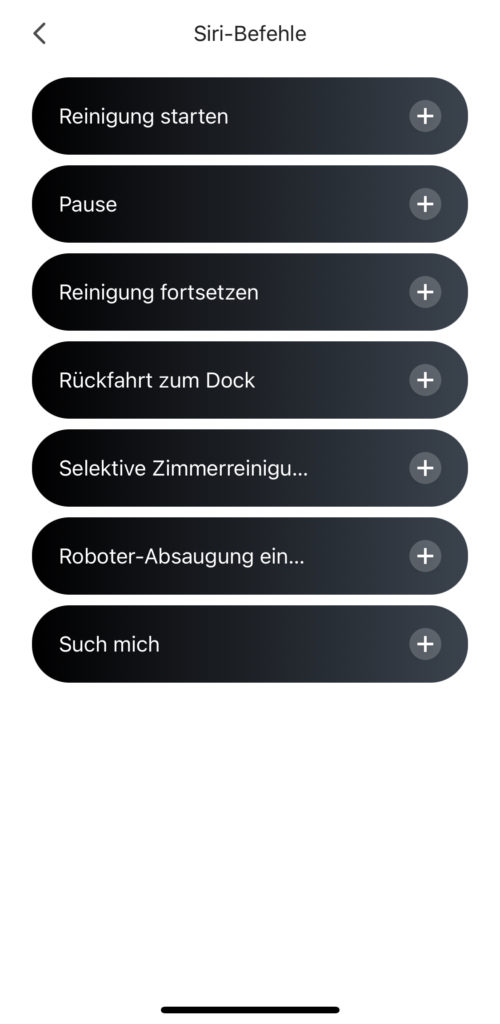 Roborock App Siri