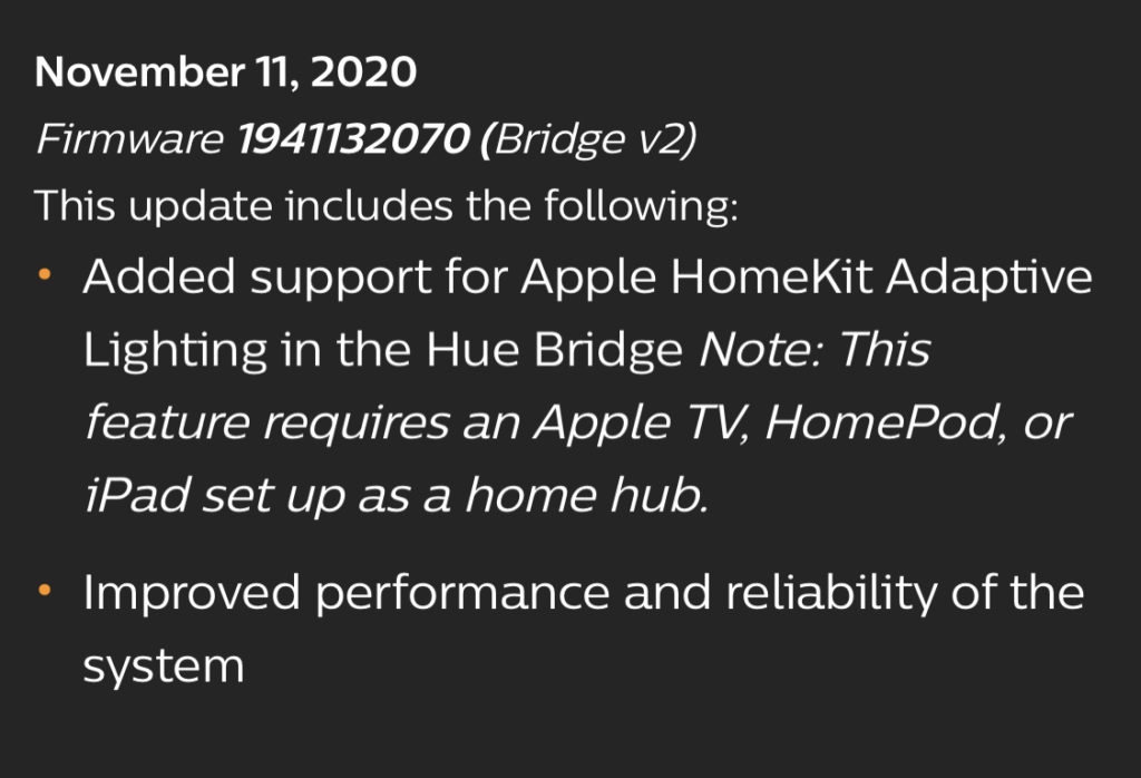 Philips Hue Adaptive Lighting Update