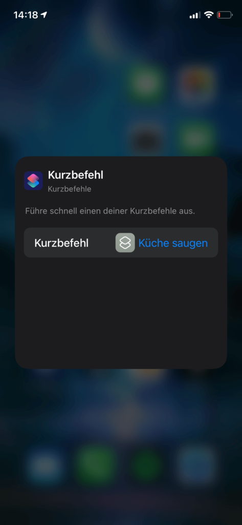 Roborock Siri Kurzbefehle