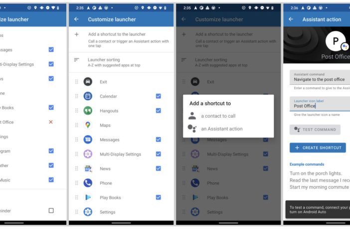 Android Auto Assistant Actions