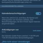 Alexa Apple Kalender Schritt 5 Kalenderbenachrichtigungen aktiviert