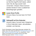 Alexa Microsoft Kalender Schritt 2 Berechtigungen