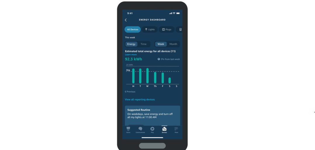 Alexa Energie Dashboard