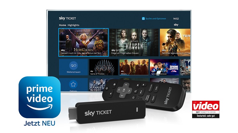 Prime Video auf dem Sky Ticket TV Stick