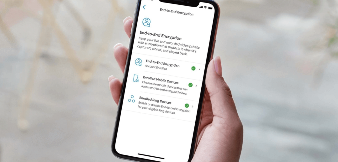Ring Ende-zu-Ende-Verschlüsselung