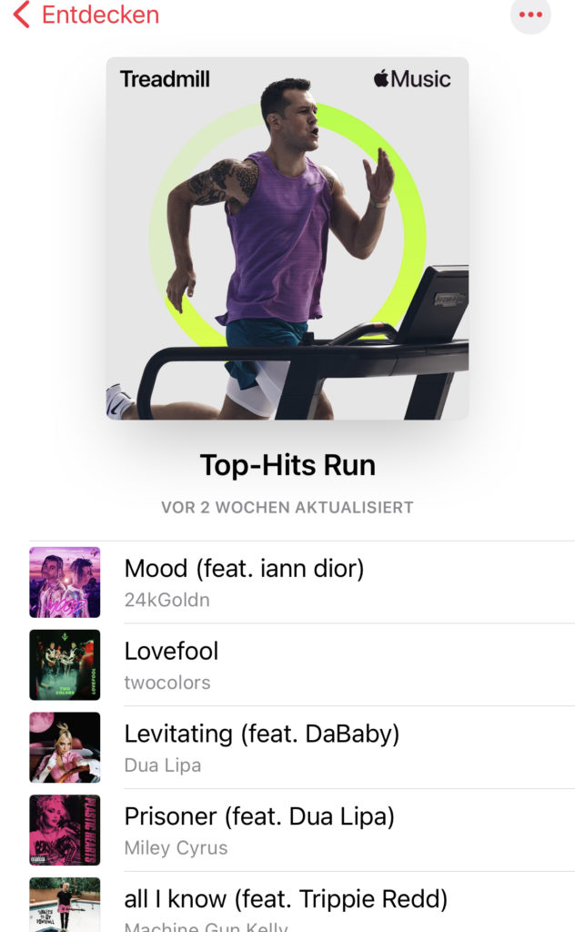 Apple Fitness+ Playlist
