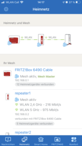 MyFritz!App iOS Mesh grafische Darstellung