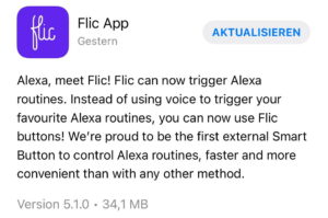 Flic Buttons - Alexa Routinen