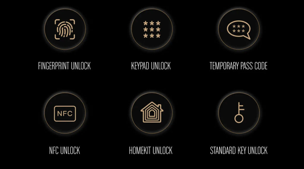 Aqara H100 Türschloss Entsperrmethoden
