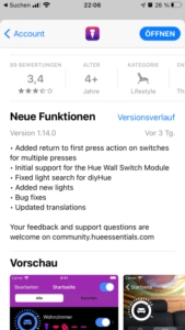 Hue Essentials App Update 1.14.0