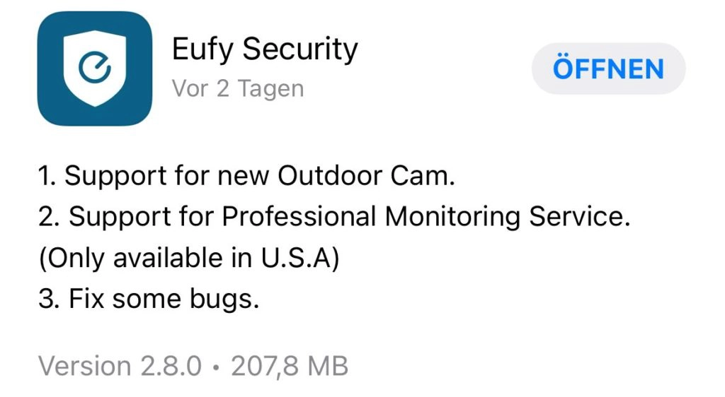 eufy App Update