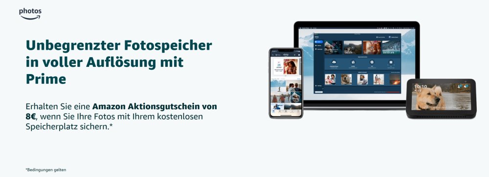 Amazon Photos 8 Euro Aktion