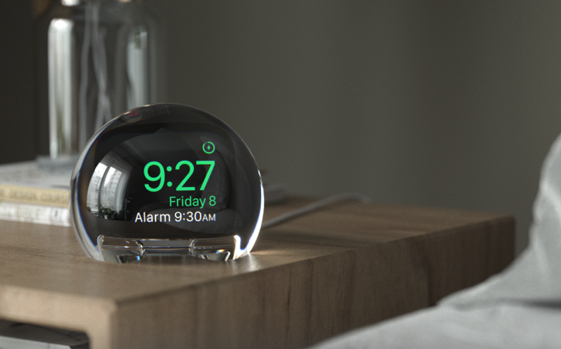 Una estación de acoplamiento inteligente que convierte su Apple Watch en un reloj despertador