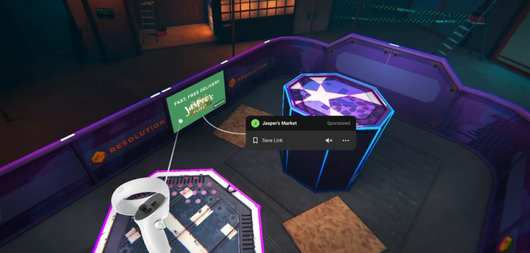 Oculus Quest In-App-Werbung