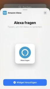 Alexa iOS Widget