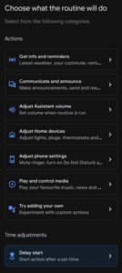Google Assistant Routine verzögerter Start